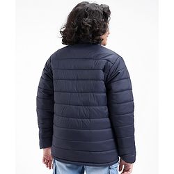 Pine Kids Full Sleeves Solid Winter Wear Super Soft Padded Jacket - Blue