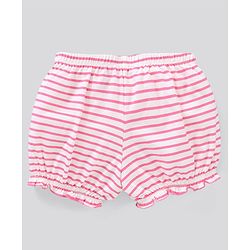Pine Kids Cotton Printed Anti Bacterial And Bio Wash Bloomers Stripes Design Pack Of 3 - Multicolour