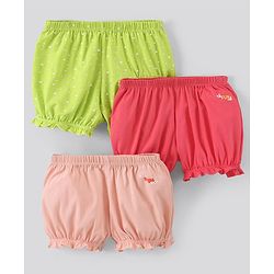 Pine Kids Anti Microbial & Biowashed Bloomers Pack of 3 - Multicolor