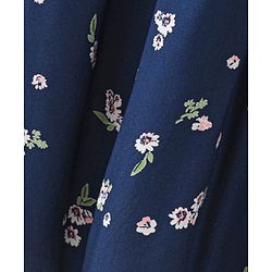 Pine Kids Half Sleeves All Over Printed Frock - Navy Blue