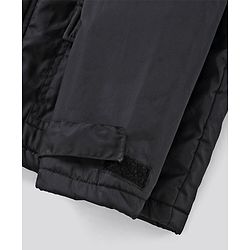 Pine Kids Quilted Full Sleeves Light Winter Hooded Jacket - Black