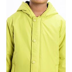 Pine Kids Full Sleeves Solid Winter Wear Light Padded Hoodie Jacket