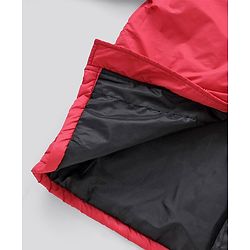 Pine Kids Quilted Full Sleeves Light Winter Hooded Jacket - Red