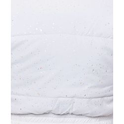 Pine Kids Full Sleeves Puffed Glittered Hooded Jacket Moderate Winter - Silver