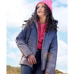 Pine Kids Knit Full Sleeves Ombre Printed Detachable Hooded Jacket - Mutlicolour