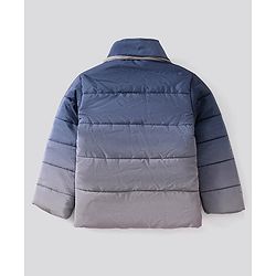 Pine Kids Knit Full Sleeves Ombre Printed Detachable Hooded Jacket - Mutlicolour