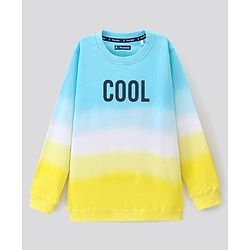 Pine Kids Full Sleeves Bio Wash Sweatshirt Text Print - Multicolor