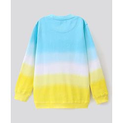 Pine Kids Full Sleeves Bio Wash Sweatshirt Text Print - Multicolor
