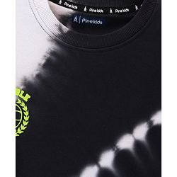Pine Kids Full Sleeves Sweatshirt Biowashed Tye Dye Style - Multicolour
