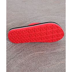 Pine Kids Flip Flops Captain America Print - Black Red