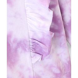 Pine Kids Full Sleeves Biowashed Sweatshirt Tie & Dye Print- Purple