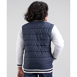 Pine Kids Full Sleeves Moderate Winter Versity Bomber Jacket - Multicolor
