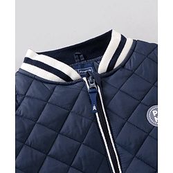Pine Kids Full Sleeves Moderate Winter Versity Bomber Jacket - Multicolor