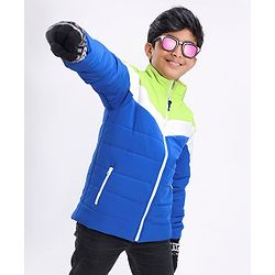 Pine Kids Full Sleeves Color Block Puffer Jacket - Multicolour