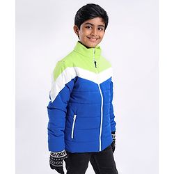 Pine Kids Full Sleeves Color Block Puffer Jacket - Multicolour