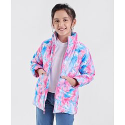 Pine Kids Full Sleeves Quilted Puffer Jacket Printed- Multicolor