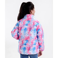 Pine Kids Full Sleeves Quilted Puffer Jacket Printed- Multicolor