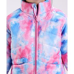 Pine Kids Full Sleeves Quilted Puffer Jacket Printed- Multicolor