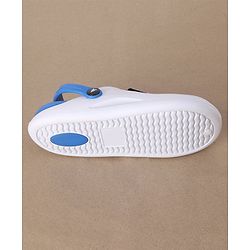 Pine Kids Clogs Mountain And Text Patch - White Blue