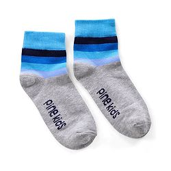 Pine Kids Regular Length Anti Microbial Washed Socks Pack of 5 (Color May Vary)