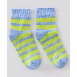 Pine Kids Regular Length Antimicrobial Socks Stripes & Dolphin Design Pack of 3 - Multicolor