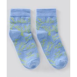 Pine Kids Regular Length Antimicrobial Socks Stripes & Dolphin Design Pack of 3 - Multicolor