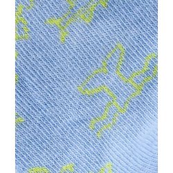Pine Kids Regular Length Antimicrobial Socks Stripes & Dolphin Design Pack of 3 - Multicolor