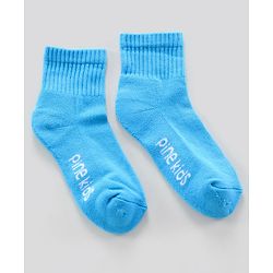 Pine Kids Ankle Length Anti Microbial Washed Terry Socks Pack of 3 (Color May Vary)