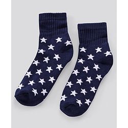 Pine Kids Anti Microbial Ankle Length Terry Socks Star Print Set of 3 Pairs (Color May Vary)