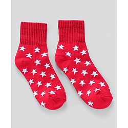 Pine Kids Anti Microbial Ankle Length Terry Socks Star Print Set of 3 Pairs (Color May Vary)