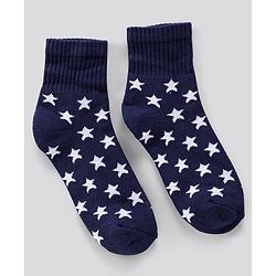 Pine Kids Anti Microbial Ankle Length Terry Socks Star Print Set of 3 Pairs (Color May Vary)