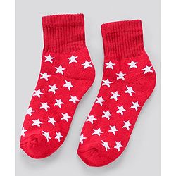 Pine Kids Anti Microbial Ankle Length Terry Socks Star Print Set of 3 Pairs (Color May Vary)