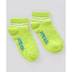 Pine Kids Ankle Length Anti Microbial Washed Socks Pack of 3 (Color May Vary)