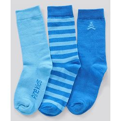 Pine Kids Regular Length Anti Microbial Washed Socks Pack of 3 (Color May Vary)