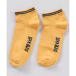 Pine Kids Ankle Length Non-Terry Anti-Microbial Socks Pack of 3 (Colour May Vary)