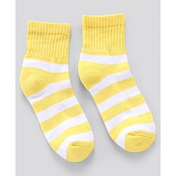 Pine Kids Anti Microbial Striped Ankle Length Terry Socks Set of 3 Pairs (Color May Vary)