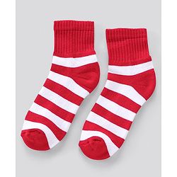 Pine Kids Anti Microbial Striped Ankle Length Terry Socks Set of 3 Pairs (Color May Vary)