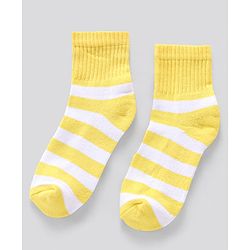 Pine Kids Anti Microbial Striped Ankle Length Terry Socks Set of 3 Pairs (Color May Vary)