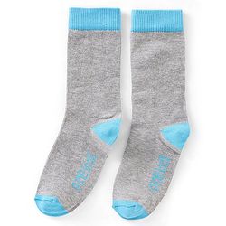Pine Kids Regular Length Antimicrobial Socks Text Design Pack of 3 - Multicolor