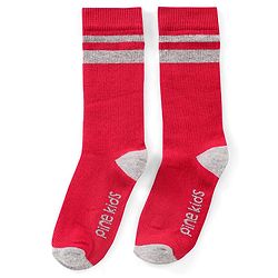 Pine Kids Regular Length Antimicrobial Socks Text Design Pack of 3 - Multicolor