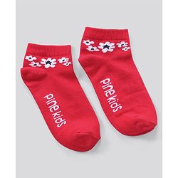 Pine Kids Ankle Length Anti Microbial Washed Socks Pack of 3 (Color May Vary)