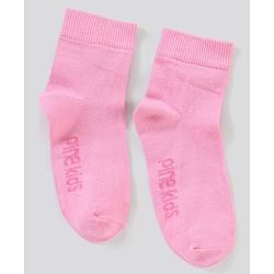 Pine Kids Regular Length Non-Terry Anti-Microbial Socks Pack of 3 (Colour May Vary)