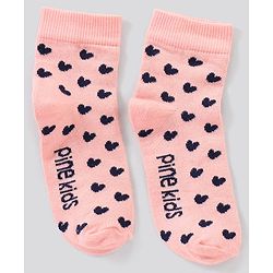 Pine Kids Regular Length Non-Terry Anti-Microbial Socks Pack of 3 (Colour May Vary)