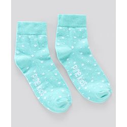 Pine Kids Anti Microbial Socks Dot Design Set of 3 Pairs (Color May Vary)