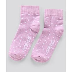 Pine Kids Anti Microbial Socks Dot Design Set of 3 Pairs (Color May Vary)