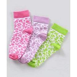 Pine Kids Regular Length Non-Terry Anti-Microbial Socks Pack of 3 (Colour May Vary)