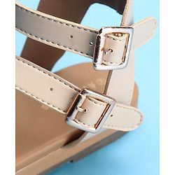Pine Kids Party Wear Sandals with Clip on Closure - White