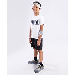 Pine Active Half Sleeves Sports T-Shirt India Print - White