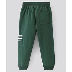 Pine Kids 100% Cotton Full Length Bio Washed Knit Cargo HD Print Lounge Pant - Teal Green