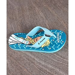 Pine Kids Slip On Style Flip Flops Disney Frozen Print - Blue